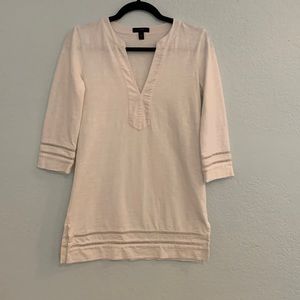 Cream J Crew Tunic Shirt